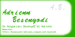 adrienn besenyodi business card